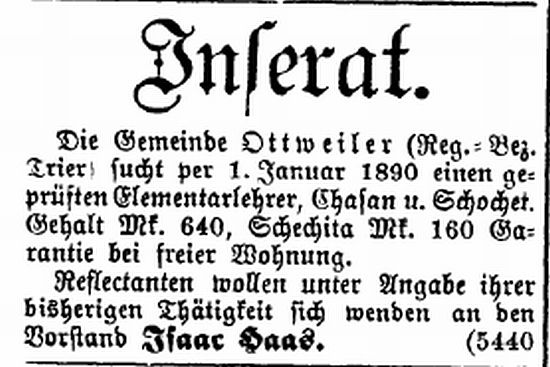 Die Synagoge in Ottweiler (Kreis Neunkirchen)